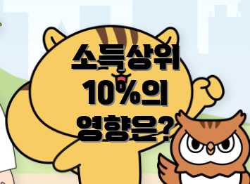 소득상위 10%의 영향은?