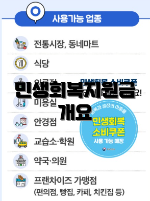 민생회복지원금 개요
