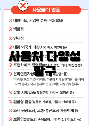 사용처 다양성 탐구