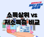 소득상위 vs 저소득층 비교