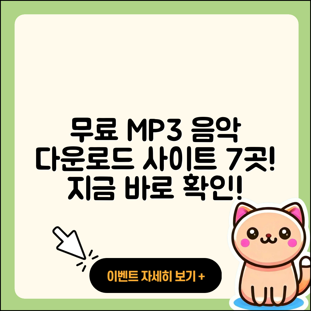 무료 MP3 다운로드 음악 사이트 7곳