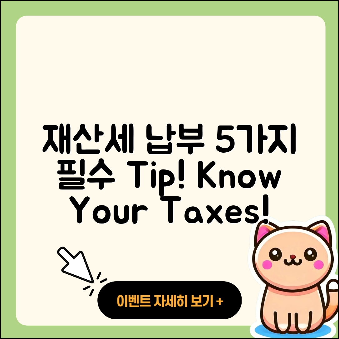 재산세 납부 방법 알아야 할 5가지!