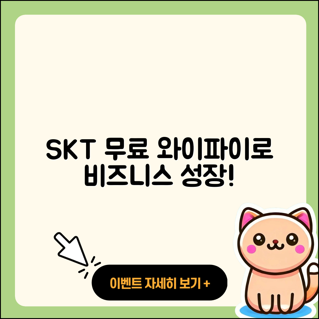 SKT 무료 와이파이 비즈니스 활용 5가지 팁