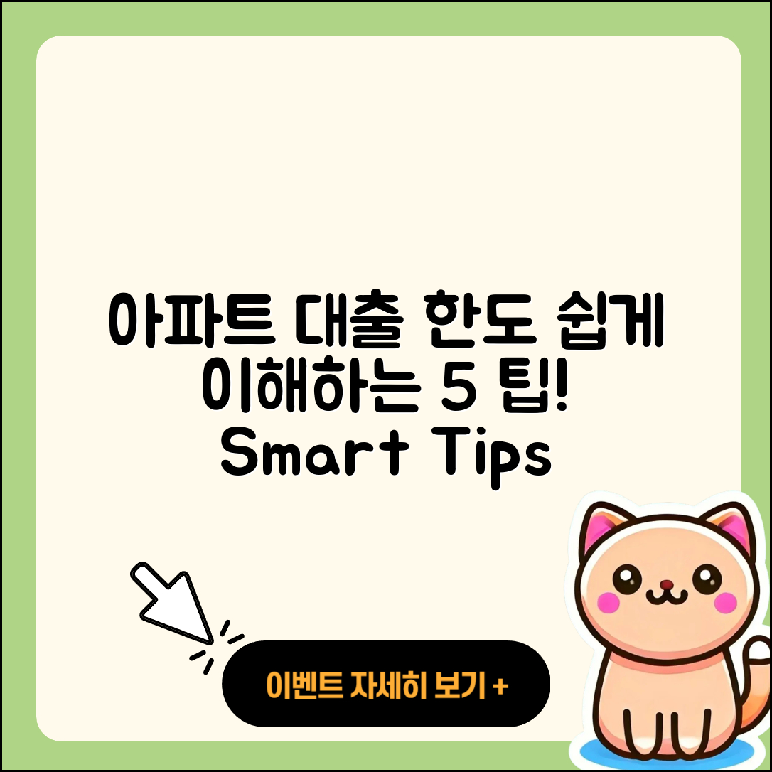 아파트대출한도 쉽게 이해하는 5가지 팁